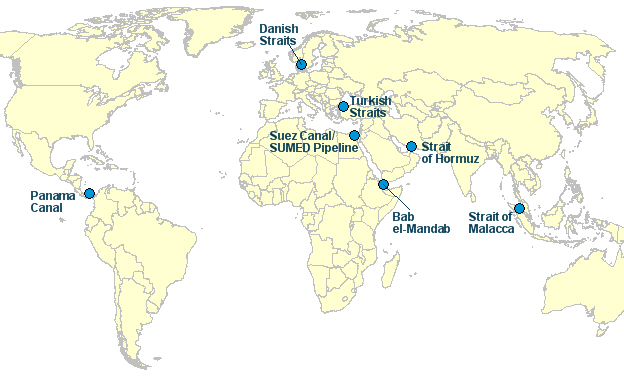 Bosporus Strait On World Map